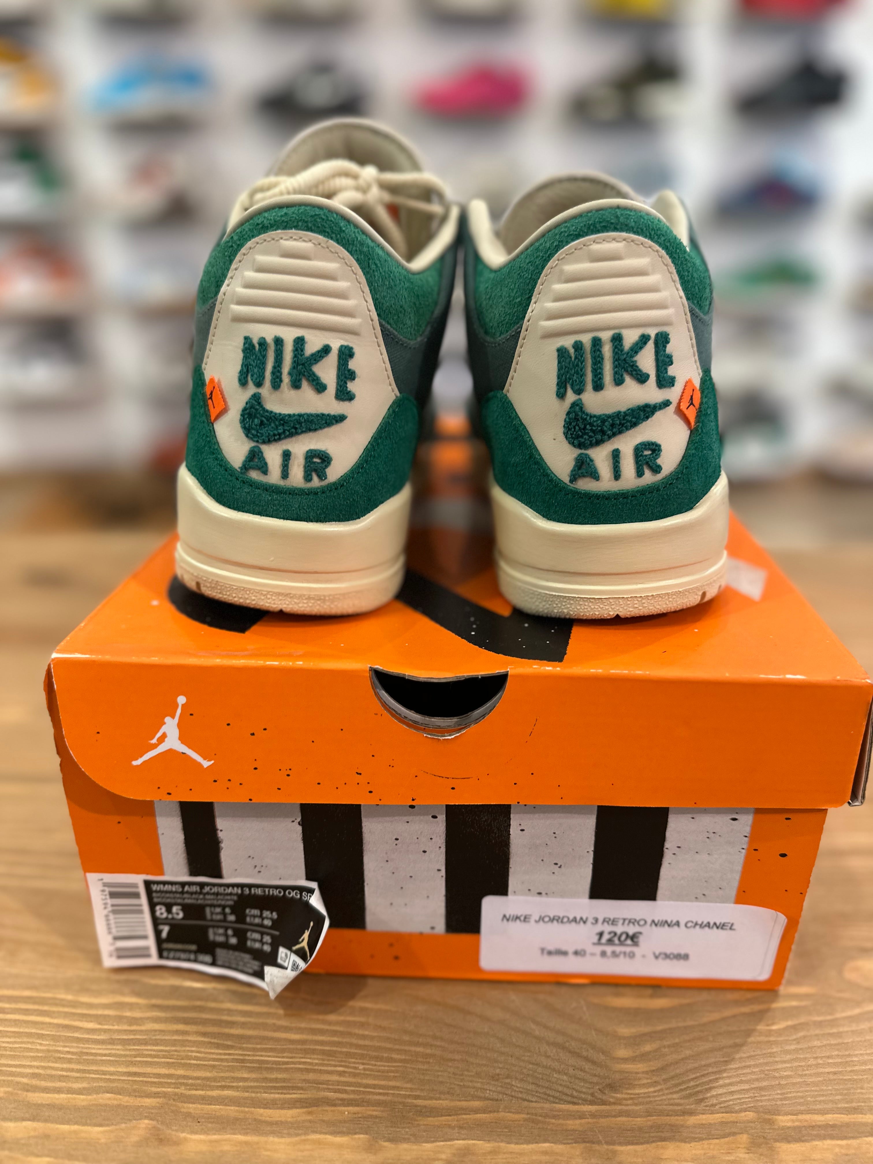 Nike Jordan 3 rétro Nina Chanel ( taille 40 )