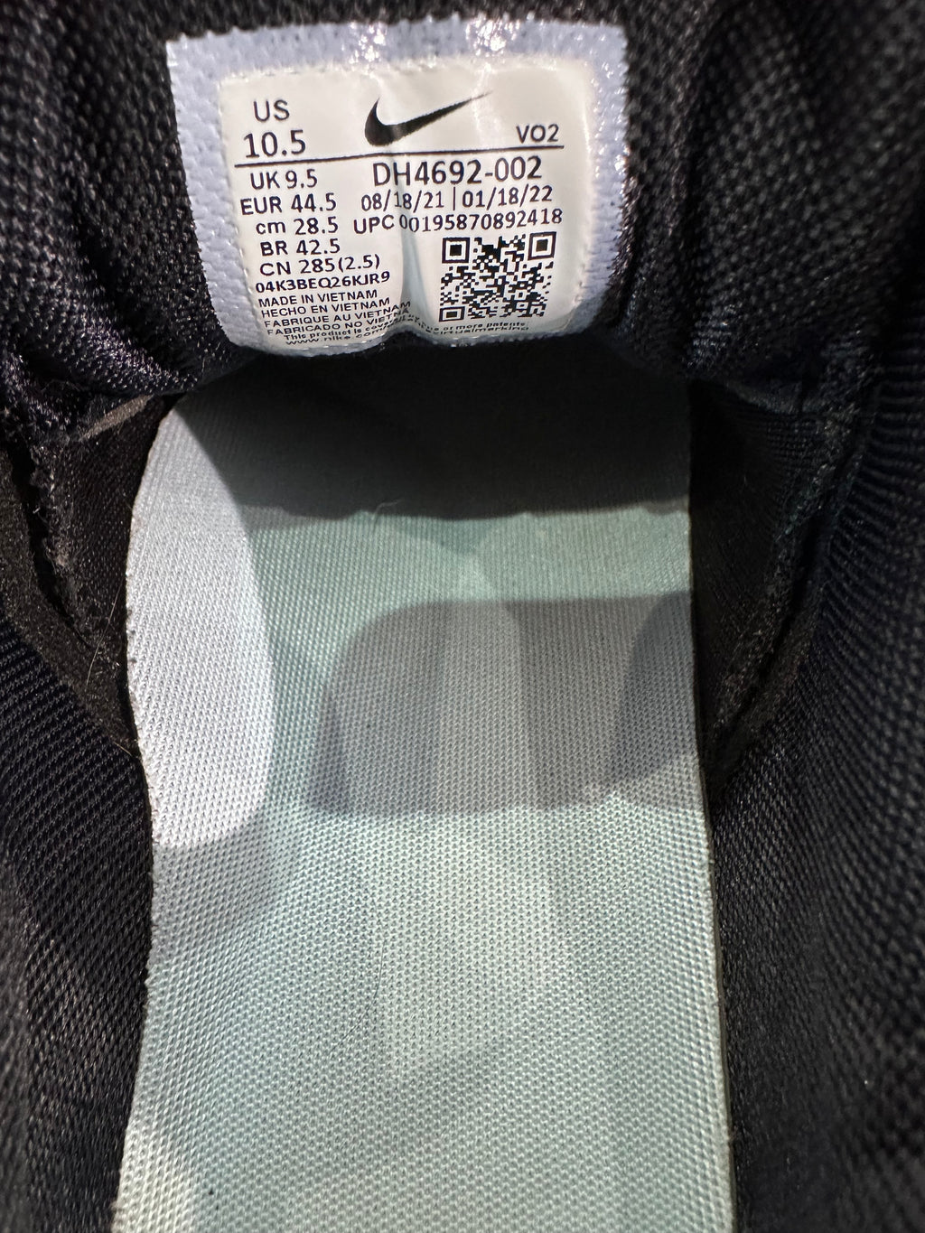 Nike hot step nocta black university gold ( taille 44,5 )