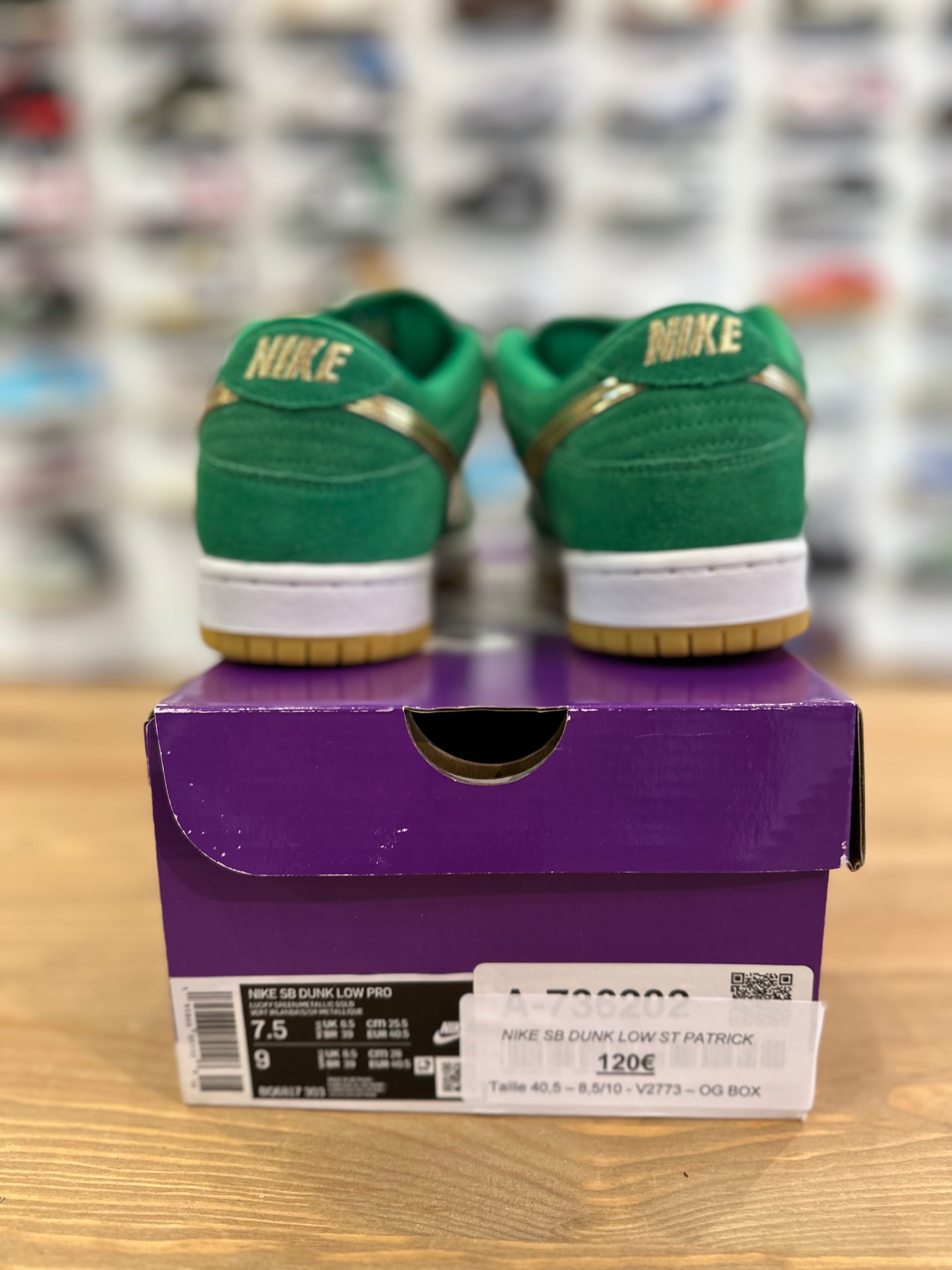 Nike sb dunk low st patrick ( taille 40,5 )