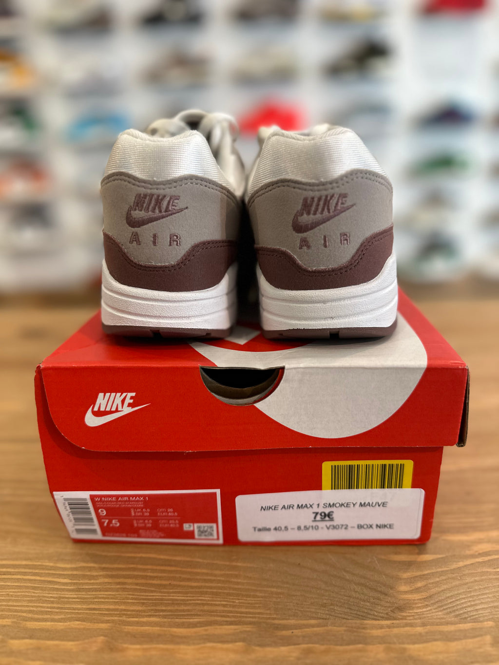 Nike air Max 1 smokey mauve ( taille 40,5 )