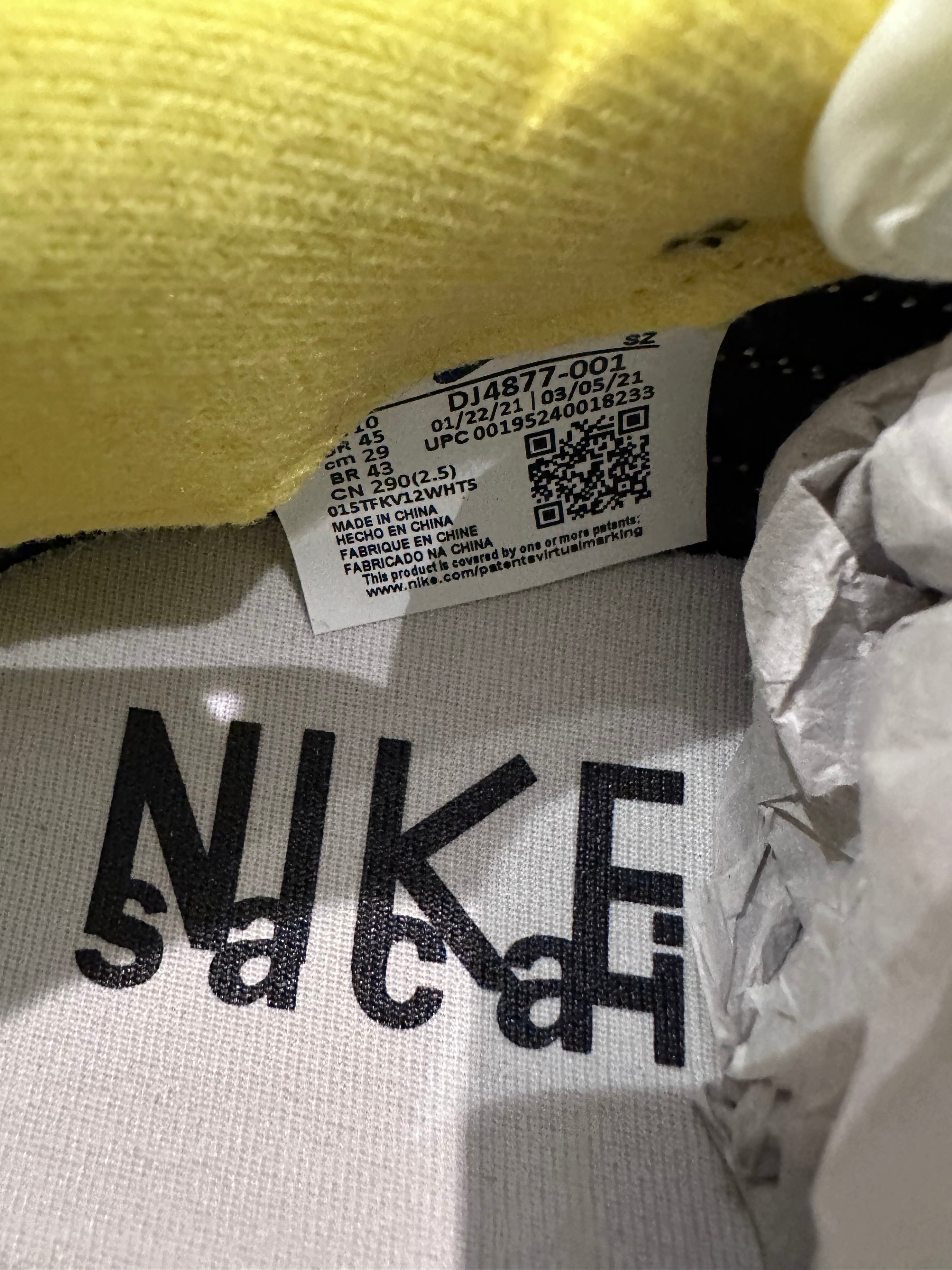 Nike ldwaffle sacai undercover bright yellow ( taille 45 )