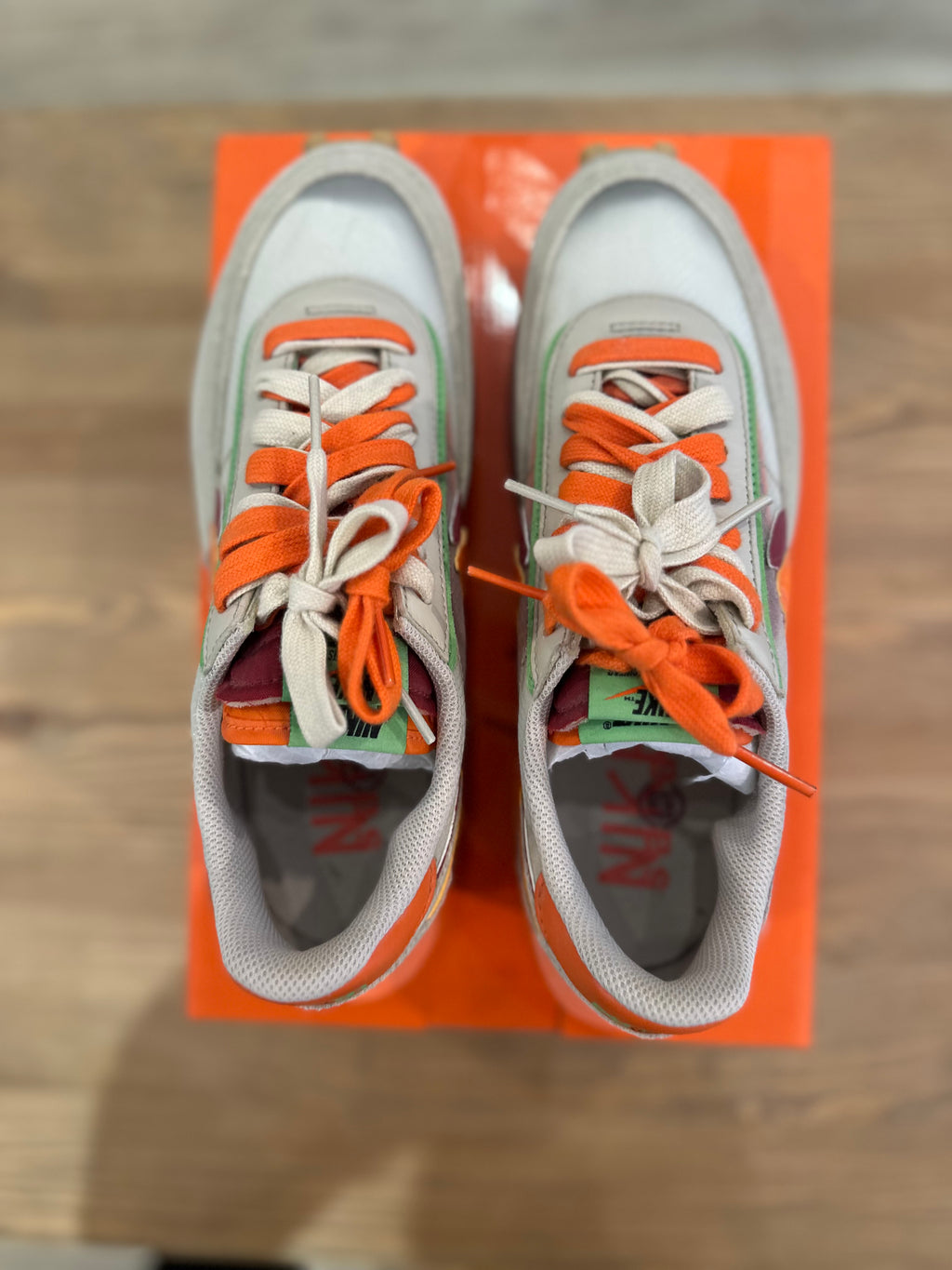 Nike ldwaffle sacai clot orange ( taille 42 )