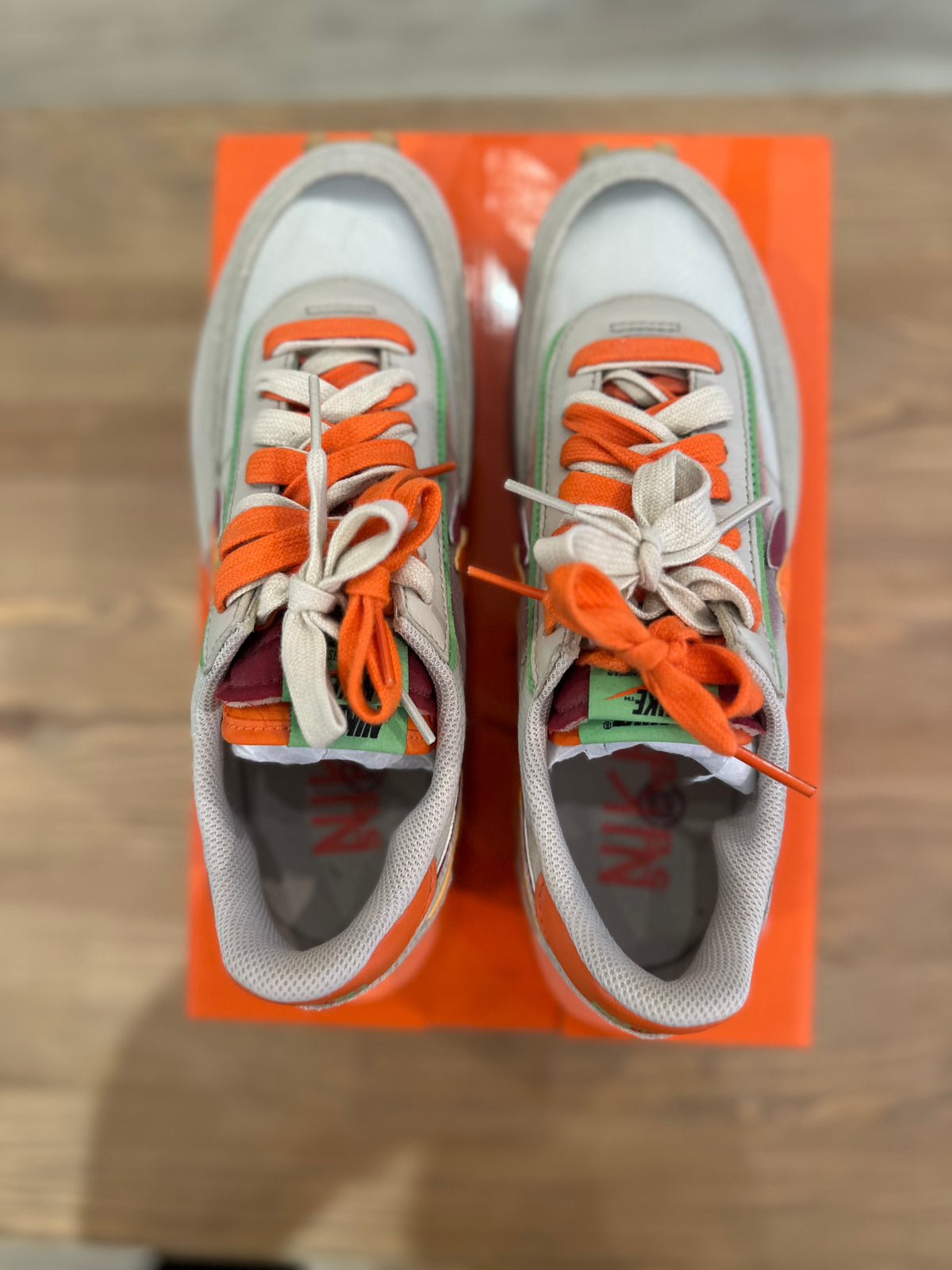 Nike ldwaffle sacai clot orange ( taille 42 )