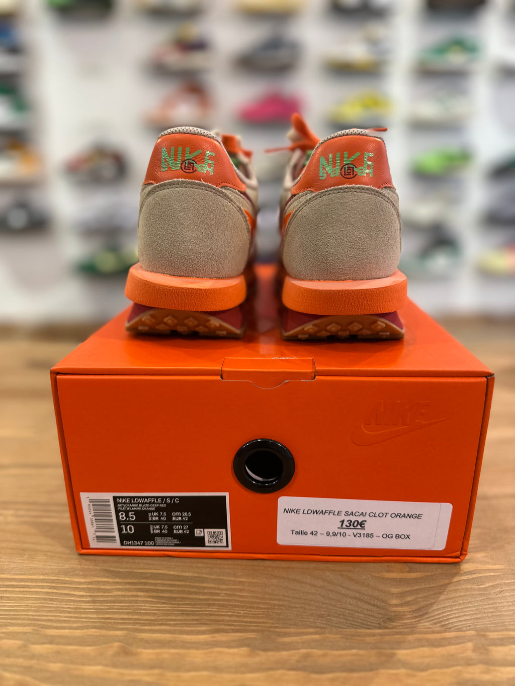 Nike ldwaffle sacai clot orange ( taille 42 )